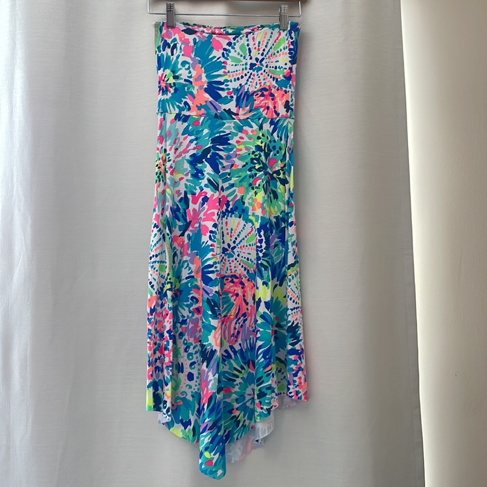Lilly Pulitzer Strapless Midi Length Dress - Picture 2 of 4